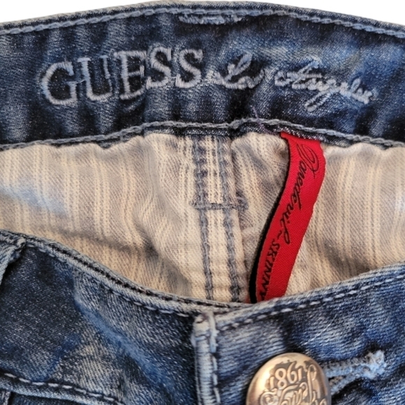 Guess Daredevil Skinny Leg Denim Jeans Size 28 - Picture 5 of 5